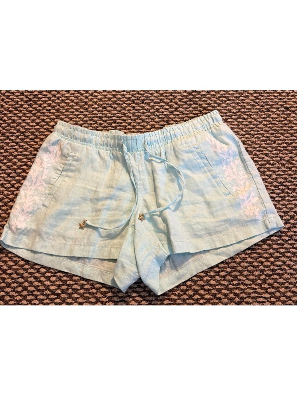 Lilly Pulitzer Linen Shorts Womens Medium